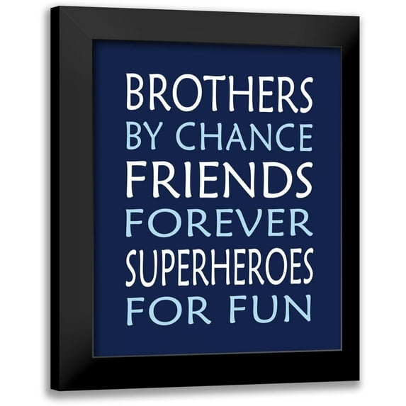 Robinson, Tamara 15x18 Black Modern Framed Museum Art Print Titled - Brothers Superhero