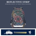 thumbnail image 5 of FORMRS Unisex School Backpack 17" Student Travel Bag with Laptop Compartment, Dark Floral, 5 of 7