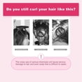 thumbnail image 2 of 12 Pcs Pink Plastic DIY Hair Styling Roller Curlers Clips, 2 of 5