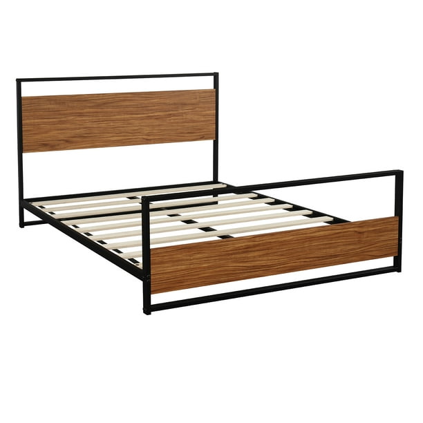 Full Headboard And Metal Platform Bed, Full Bed Frame With Slats