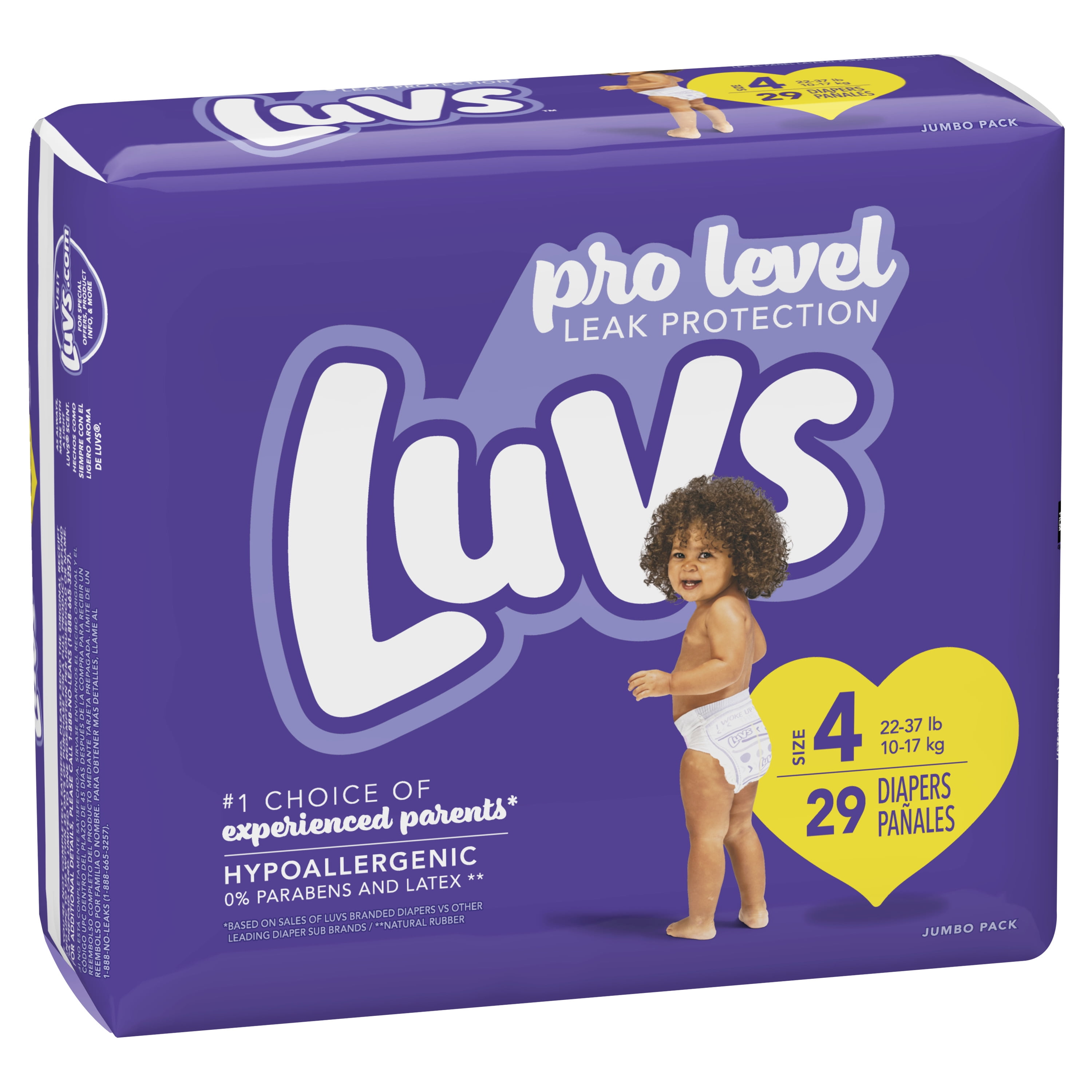 luvs diapers size 4 walmart
