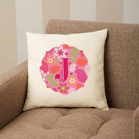 Personalized Paisley Accent Pillow