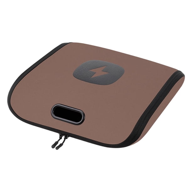 Bolsa de almacenamiento portátil para cables de carga de vehículos eléctricos Organizador de cables de arranque Versátil para fácil Marrón grande
