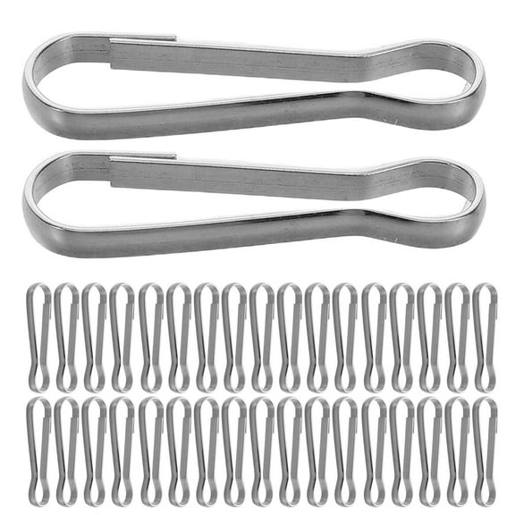 GOOHOCHY Stainless Steel Snap Hooks for DIY Crafts Durable and Versatile Keychain Metal Spring Clips 40mm