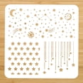 thumbnail image 3 of 3Pcs Star Reusable Painting Stencil Drawing Template on Wood Fabric Paper Walls Canvas Floor Tile 11.8x11.8Inch, 3 of 8