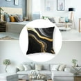 thumbnail image 5 of Acheng Black Throw Pillow Covers,Decorative Black and Gold Pillows Covers ,Black Accent Pillows Covers,Couch Cushion Covers Home Decor Living Room Pillowcase Set of 2 20x20in, 5 of 7