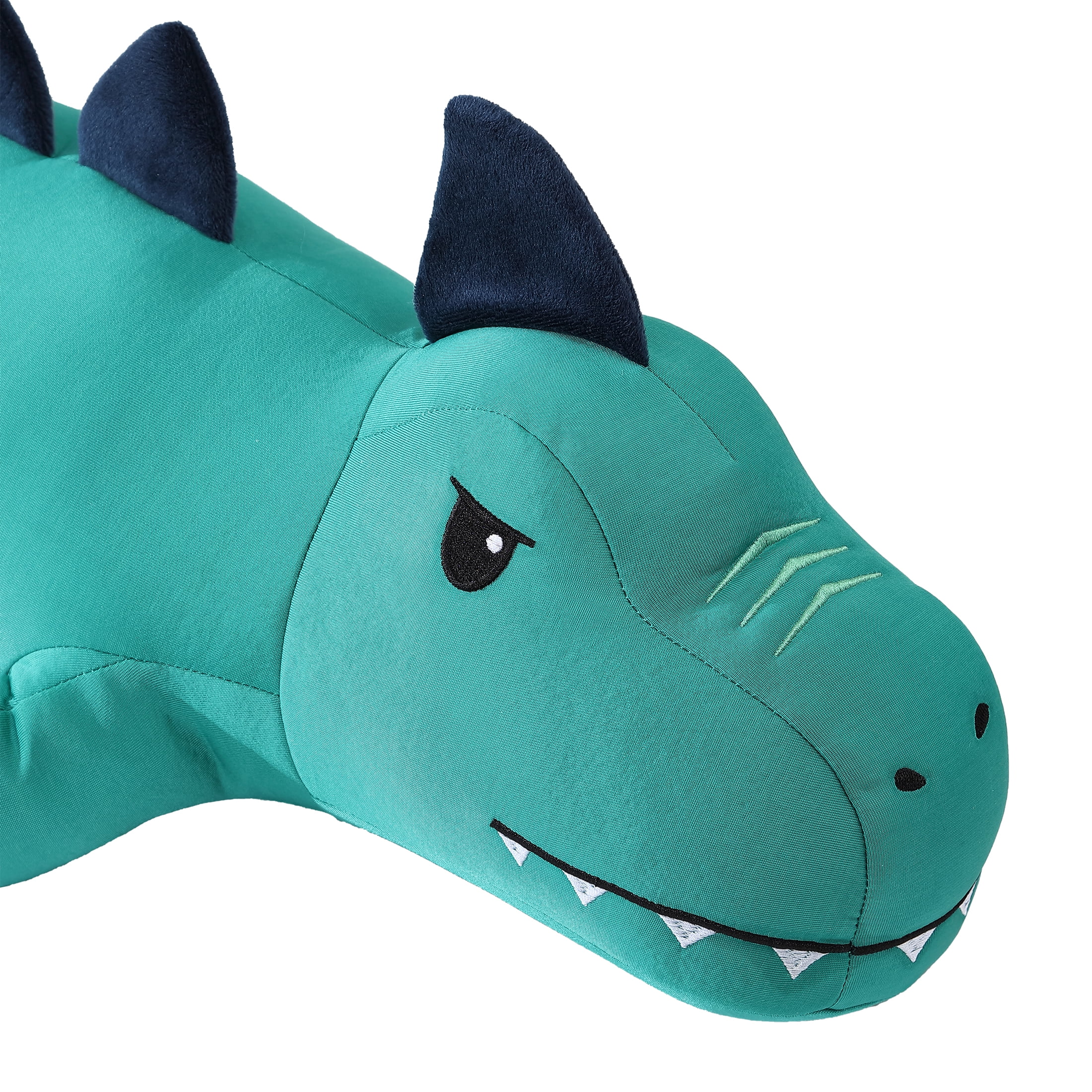 Your Zone Kids 23\" x 7\" Green Dino Cooling Plush Pillow