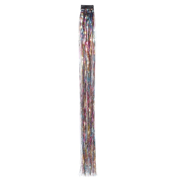 Sparkle Shiny Hair Láser Con Clip Fijo Alambre Dorado Y Plateado Brillante Colorido Extensiones Resaltadas Y Accesorios para Trenzado Fiesta (BB02)