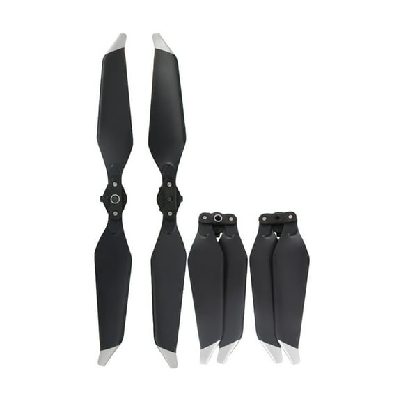 4Pcs Aerodynamic Propeller Set for DJI Mavic Pro Noise Reduction, 30-Minute Fly Time for Drone Silver Propellers