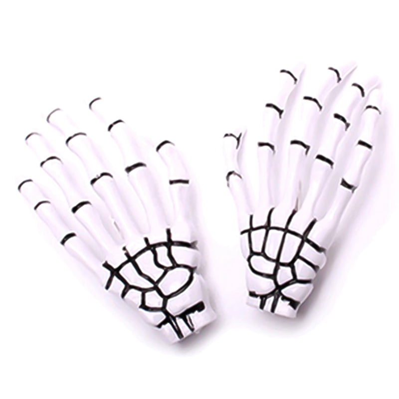 Fancyleo 1 Pair Fashion Hair Accessories Skeleton Claws Skull Hand