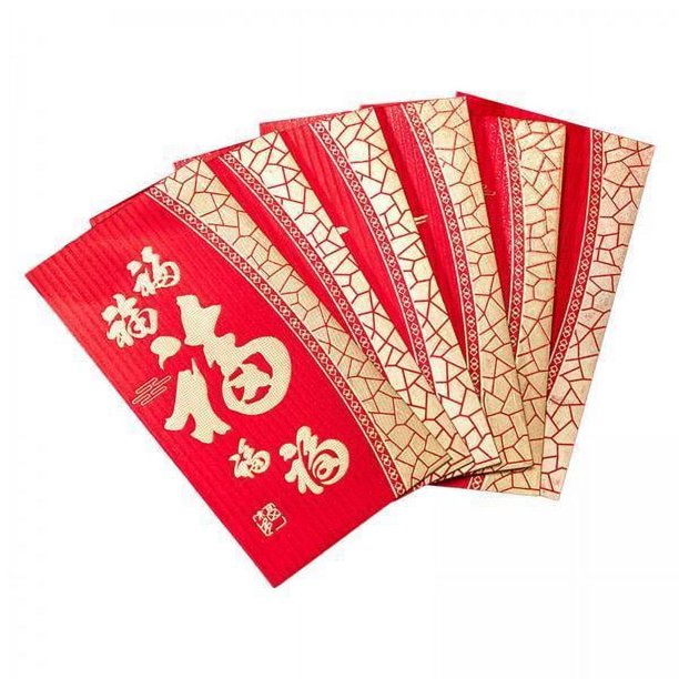 Sobres rojos,Sobres rojos del Año Nuevo Lunar chino Boda,Bolsillos para dinero de la Sobre de dinero de la de Hongbao,Sobres rojos decorativos para el festival de
