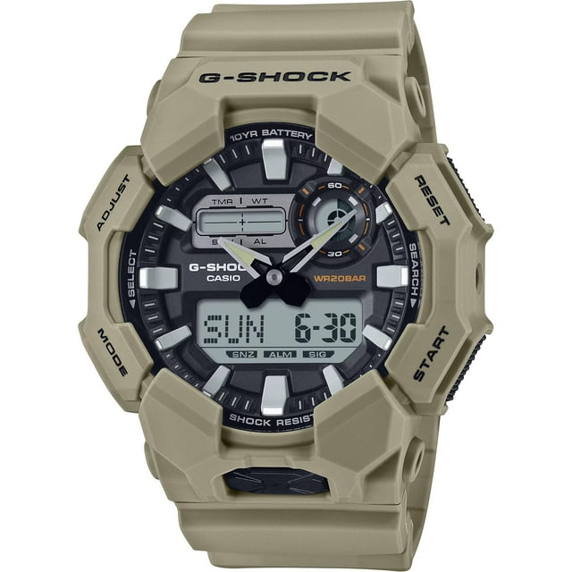 Reloj Casio G-Shock GA010-5A, batería analógico-digital de 10 años