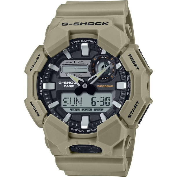 Reloj Casio G-Shock GA010-5A, batería analógico-digital de 10 años