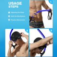 thumbnail image 3 of Tubo de Natación Snorkel Frontal,Tubo de Respiración de Natación Frontal para Adulto,Válvula de Escape Unidireccional,Snorkel de Entrenamiento de natación,Bueno para Nadar y Bucear, 3 of 3