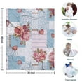 thumbnail image 4 of Pioneer Flower Floral Print Pattern Blanket,Comfortable Soft Flannel Throw Blanket,All Season,Warm Lightweight Blankets for Sofa Bed Couch Living Room Chair,30"x40", 4 of 4