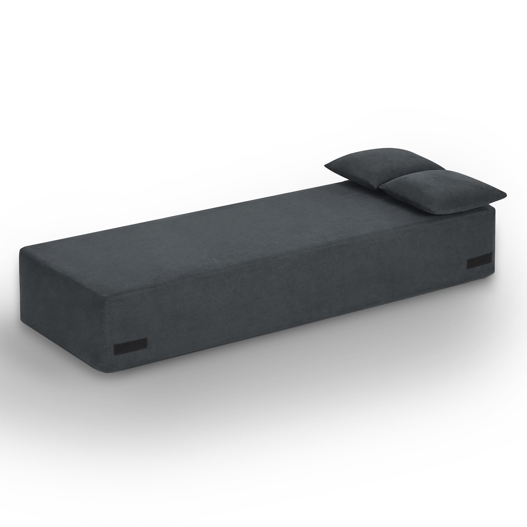 Sailvan Modern 3-Seater Corduroy Sofa,No Assembly Cloud Couch for Small Living Rooms,Apartments and Offices,Plush Boneless Seating Gray