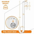 thumbnail image 2 of 3 Pack Clear Wreath Hangers for Front Door, Multi-Purpose Over The Door Hooks for Holiday & Home Decor, 2 of 8