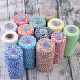 thumbnail image 2 of Becaristey Ficelle en Coton Ficelle Double Couleur pour Bricolage Gris et Blanc 1 Ensemble, 2 of 6