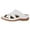 White, variant on Daznico Women's Sandal - Womens Summer Casual Simple Solid Color Hollow Rhinestone Fish Mouth Slope with Sandals Slippers,Size 7