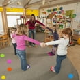 thumbnail image 6 of 36Pcs Round Carpet Marker Sticker No-slip Fastener Tape Children Educational Colorful Floor Spot Dot Rug, 6 of 9
