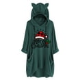 thumbnail image 2 of Qertyioot Chandail en Molleton de Noël pour Femmes, Manches Longues, Col Rond, Mode Décontractée, 2 of 6