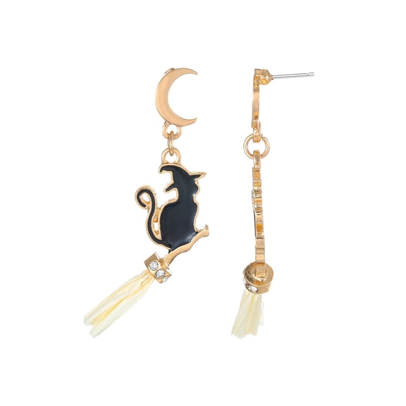 Way to Celebrate Halloween Bewitching Cat Earrings