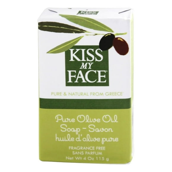 Kiss My Face - Pur Savon à l'Huile d'Olive Sans Parfum - 4 oz.