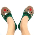 thumbnail image 4 of TeeHee Christmas Holiday Cozy Fuzzy Liner Slipper Socks 3-Pack for Kids (9-10 Years, Santa), 4 of 5