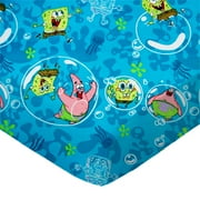 SheetWorld Fitted 100% Cotton Flannel Play Yard Sheet Fits BabyBjorn Travel Crib Light 24 x 42, Sponge Bob
