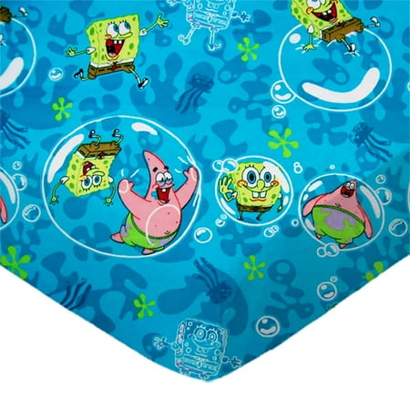 SheetWorld Fitted 100% Cotton Flannel Play Yard Sheet Fits BabyBjorn Travel Crib Light 24 x 42, Sponge Bob