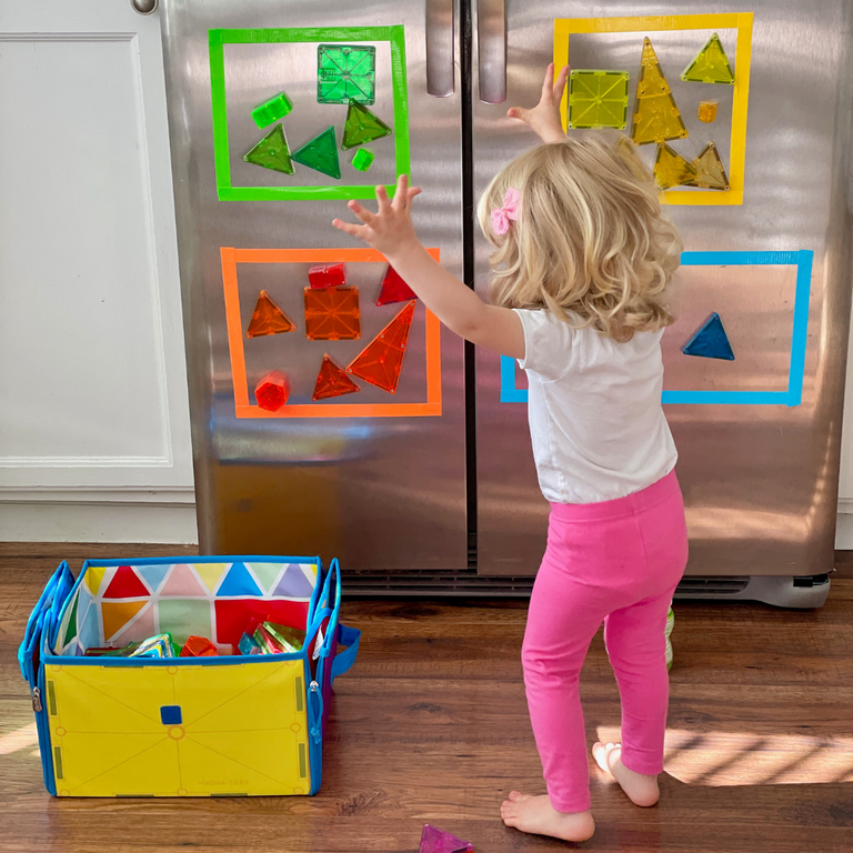 Magna-Tiles® Clear Colors 100-Piece Magnetic Blocks Set - Magna-Tiles®