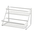 thumbnail image 5 of WASHWEPE Home Storage Rack 1Set White Carbon Steel Double Layer Space Saving For Kitchen And Bathroom, 5 of 8