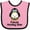 Pink and Black, variant on Inktastic Future Hockey Star Penguin Boys or Girls Baby Bib