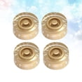 thumbnail image 3 of EeaseCA 4 PCS/ Set Round Guitar Knobs Volume Tone Control Knobs Rotary Knobs for Epiphone Style Electric Guitar Parts Replacement (Golden), 3 of 7