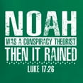 thumbnail image 5 of Wild Bobby Noah Was A Conspiracy Theorist Inspirational/Christian Women Slim Fit Junior Tee, Kelly, Small, 5 of 5