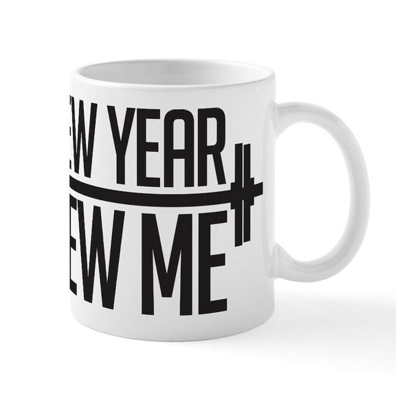 CafePress - New Year New Me Mug - 11 oz Ceramic Mug - Novelty Coffee Tea Cup