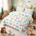 thumbnail image 3 of Erosebridal Chicken Quilt King for Girls, Easter Eggs King Coverlet Set, 3-Piece 1 Bedspread and 2 Pillowcases, 3 of 7