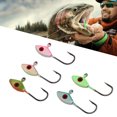 thumbnail image 4 of Ice Fishing Hook, 50PCS Winter Ice Fishing Hook Sensitive Polished  Shape Easy Identification  For Lake, 4 of 8