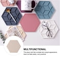 thumbnail image 3 of FOLOYORI Hexagonal Yellow Silicone Placemat Heat Insulation Anti-slip for Dining Table Use, 3 of 8
