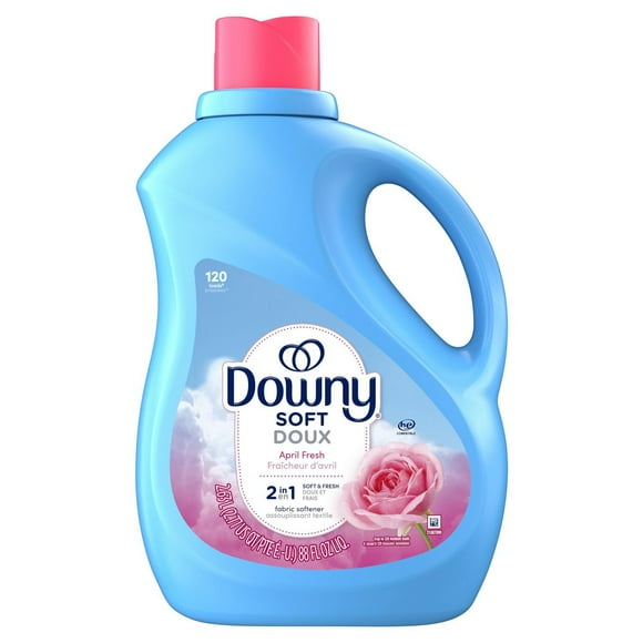 Downy Fabric Softener Liquid (Fabric Conditioner), April Fresh Scent, 120 Loads, 2.63L
