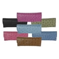 thumbnail image 5 of Semi Hard Eyeglass Case Front Closure Faux Ostrich Leather, Small To Medium Frame Sunglasses or Readers, 5 of 6
