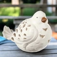 thumbnail image 6 of Urban Trends Ellora White Ceramic Bird Figurine Glossy Decorative Tabletop Accent, 6 of 11