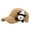 Khaki, variant on Womens Beach Hat Unisex Cute Panda Embroidered Baseball Cap Spring Summer Sun Black One Size