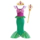 thumbnail image 3 of Disfraz de princesa Ariel de La Sirenita de Disney, vestido morado para niñas, disfraz de cosplay para niños, fiesta de cumpleaños de carnaval, vestido de sirena, 3 of 5