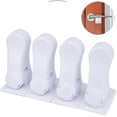 thumbnail image 2 of Door Lever Child Lock, Baby Proofing Door Locks Deter Kids Pets From Opening Handle Doors & Getting Locked In Rooms, Tool-free Install Easiest Use, 2 of 5