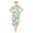 Green Hibiscus, variant on JEFFRICO Pajamas For Women Capri Set Sleepwear Soft Pajamas Short Sleeve Pajama Sleepshirt With Capri Pants