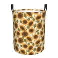 thumbnail image 6 of Lsque Autumn Sunflowers pattern Laundry Hamper Basket, Tall Woven Rope Hamper Basket for Clothes, Lightweight Storage Basket, Collapsible Waterproof-Medium, 6 of 8