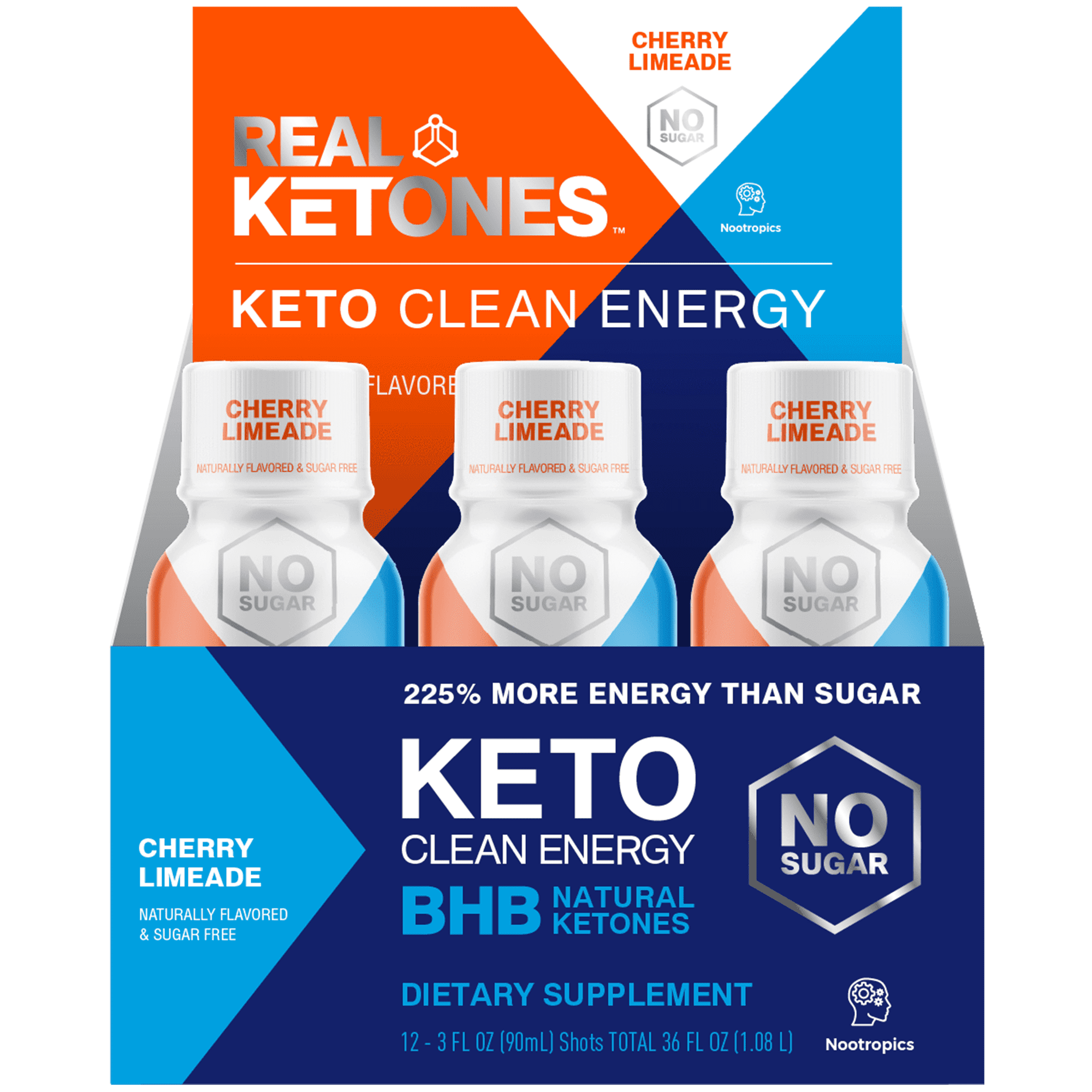 Real Ketones Keto Clean Energy Shot Tart, 12 Count - Walmart.com