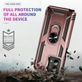 thumbnail image 7 of Decase for Motorola Moto G Stylus 5G Heavy Duty Armor Phone Case,Durable Military Grade Shockproof 360 Rotatable Metal Ring Kickstand Support Magnetic Car Mount Dual Layer Protective Cover,Rosegold, 7 of 7