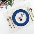 thumbnail image 5 of Caxkun 13 Inch Blue Plastic Charger Plates Round Ray Pattern Chargers for Dinner Plates Supplies for All Holidays and Parties Set of 36, 5 of 5